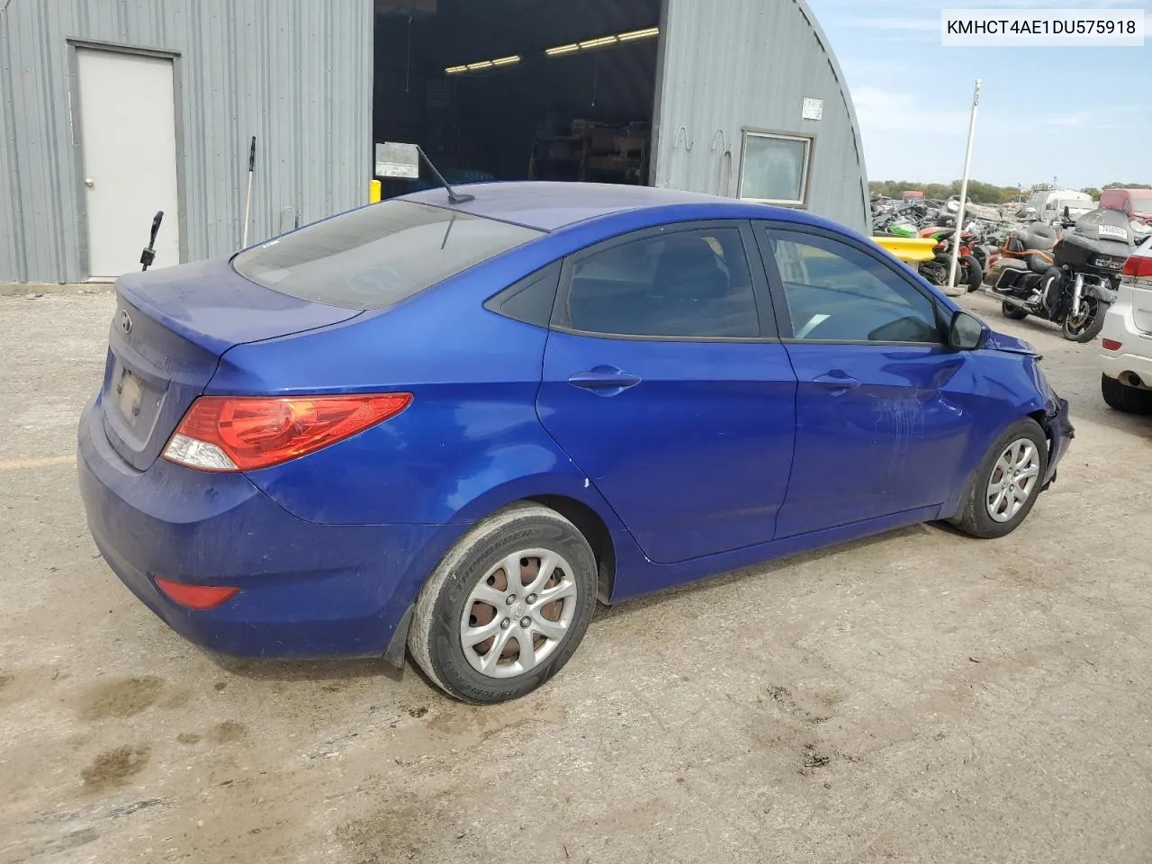 2013 Hyundai Accent Gls VIN: KMHCT4AE1DU575918 Lot: 77116544