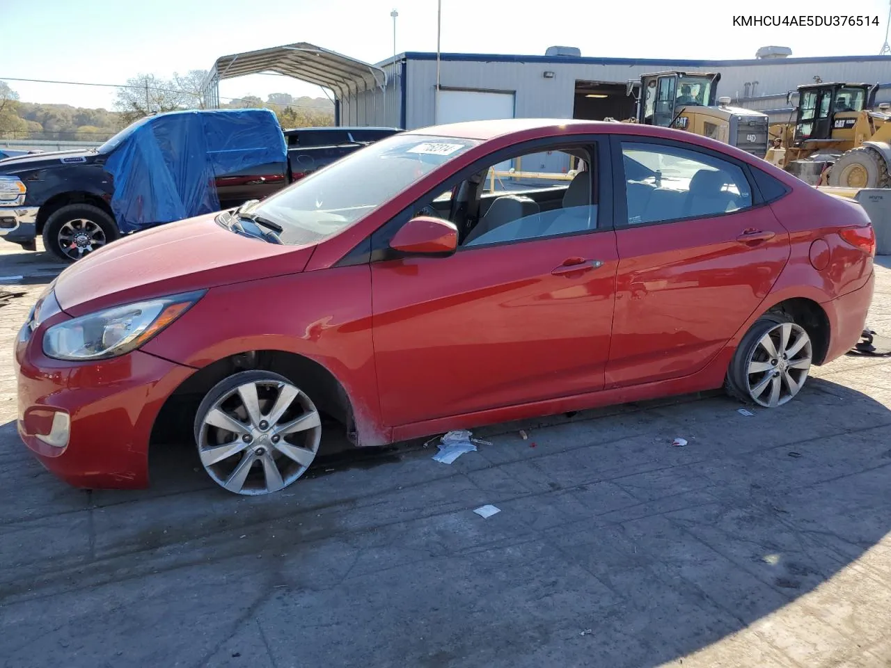 2013 Hyundai Accent Gls VIN: KMHCU4AE5DU376514 Lot: 77152314