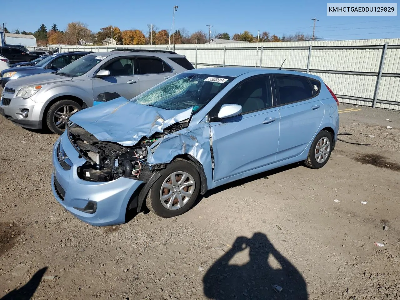 2013 Hyundai Accent Gls VIN: KMHCT5AE0DU129829 Lot: 77305624