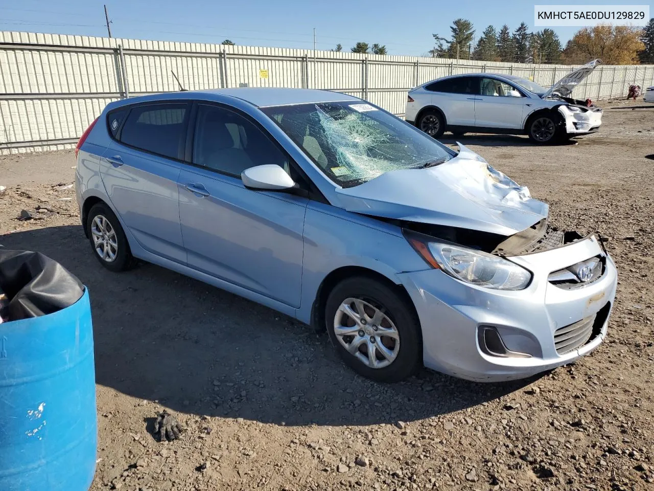 2013 Hyundai Accent Gls VIN: KMHCT5AE0DU129829 Lot: 77305624