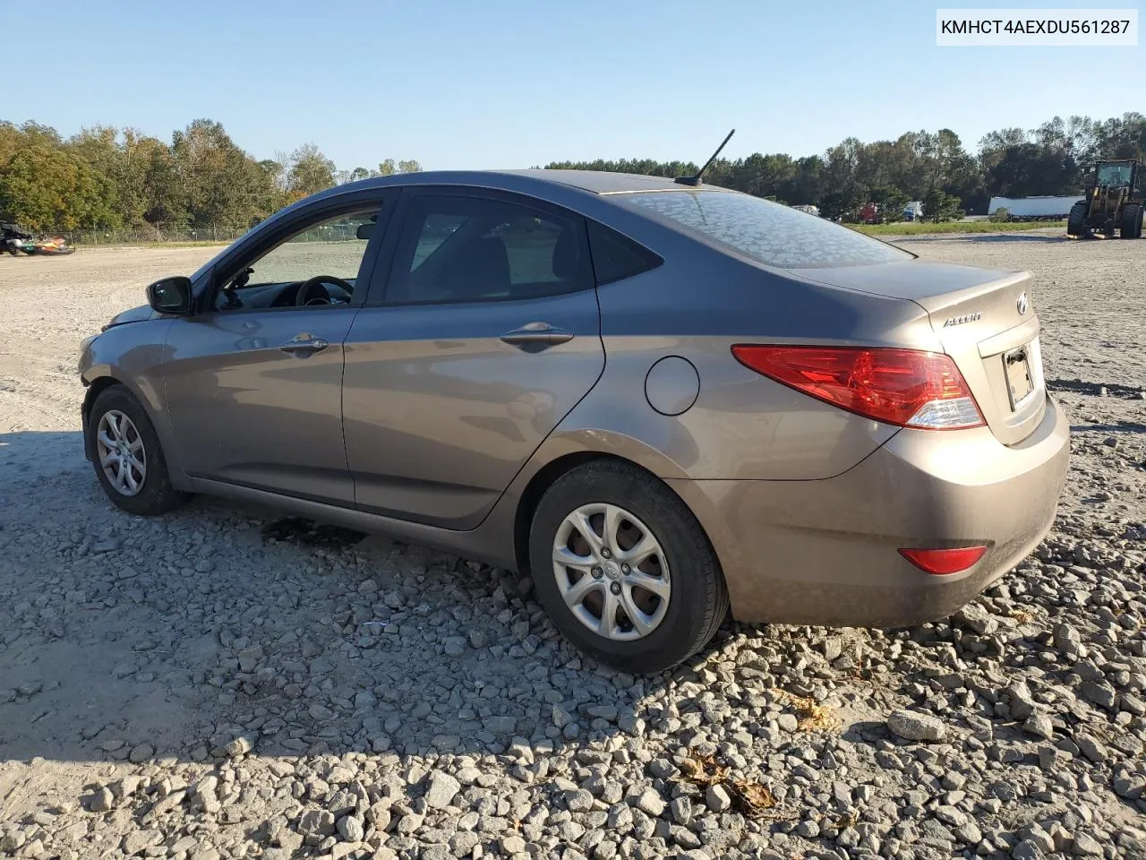 2013 Hyundai Accent Gls VIN: KMHCT4AEXDU561287 Lot: 77326984