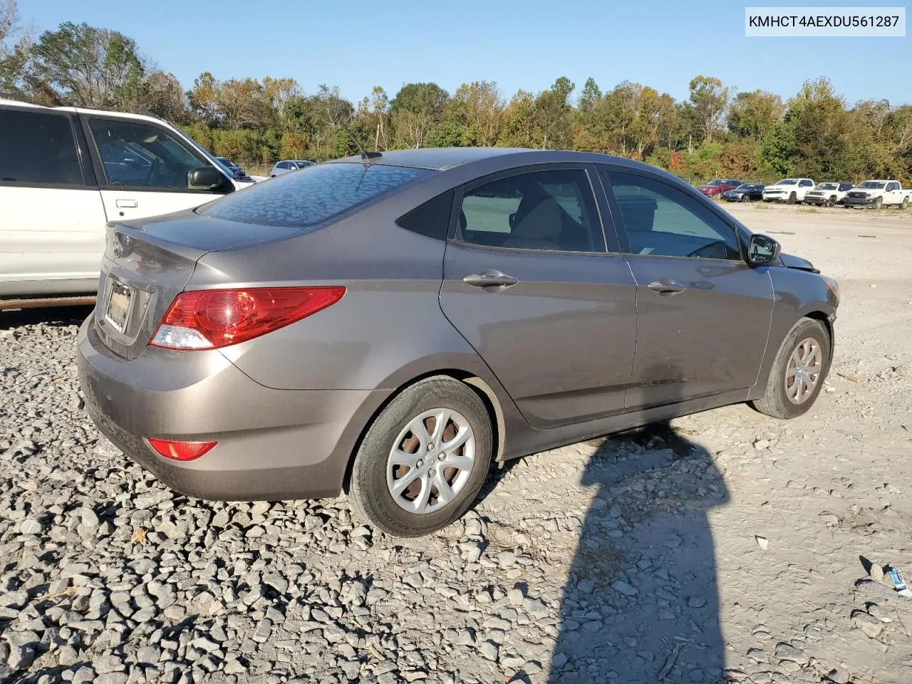 2013 Hyundai Accent Gls VIN: KMHCT4AEXDU561287 Lot: 77326984