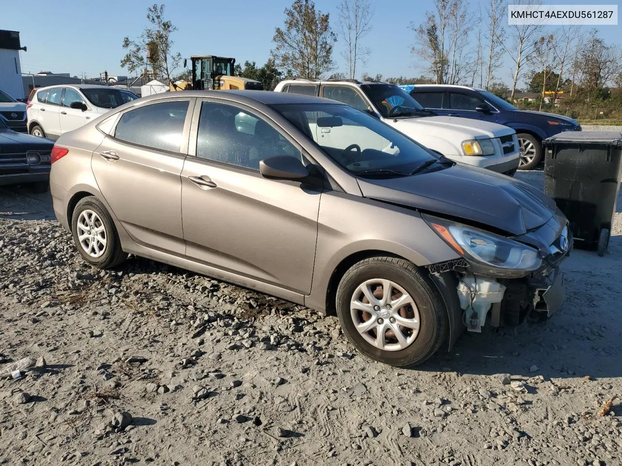 2013 Hyundai Accent Gls VIN: KMHCT4AEXDU561287 Lot: 77326984