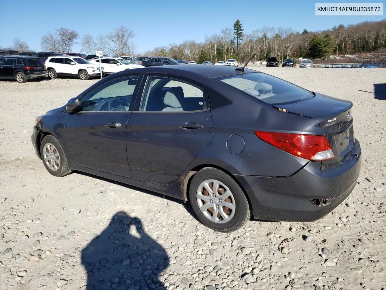 2013 Hyundai Accent Gls VIN: KMHCT4AE9DU335872 Lot: 77383194