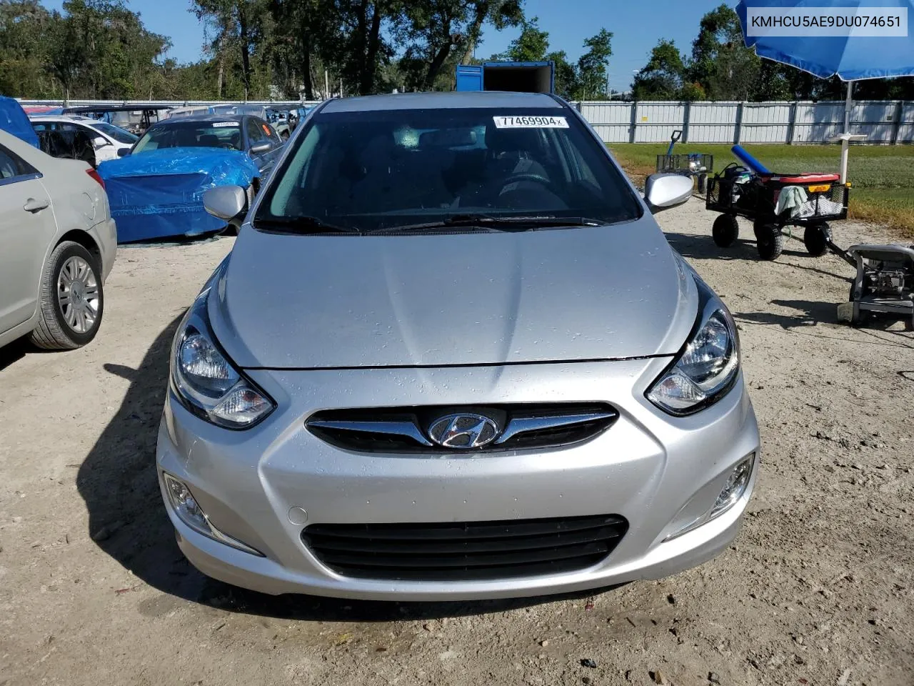 2013 Hyundai Accent Gls VIN: KMHCU5AE9DU074651 Lot: 77469904