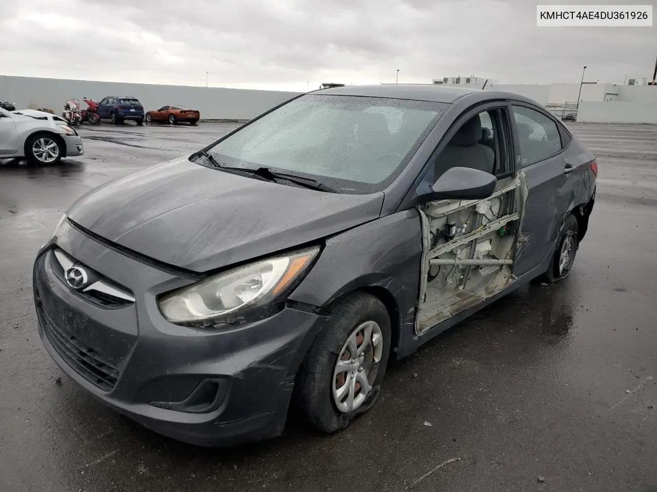 2013 Hyundai Accent Gls VIN: KMHCT4AE4DU361926 Lot: 77931664