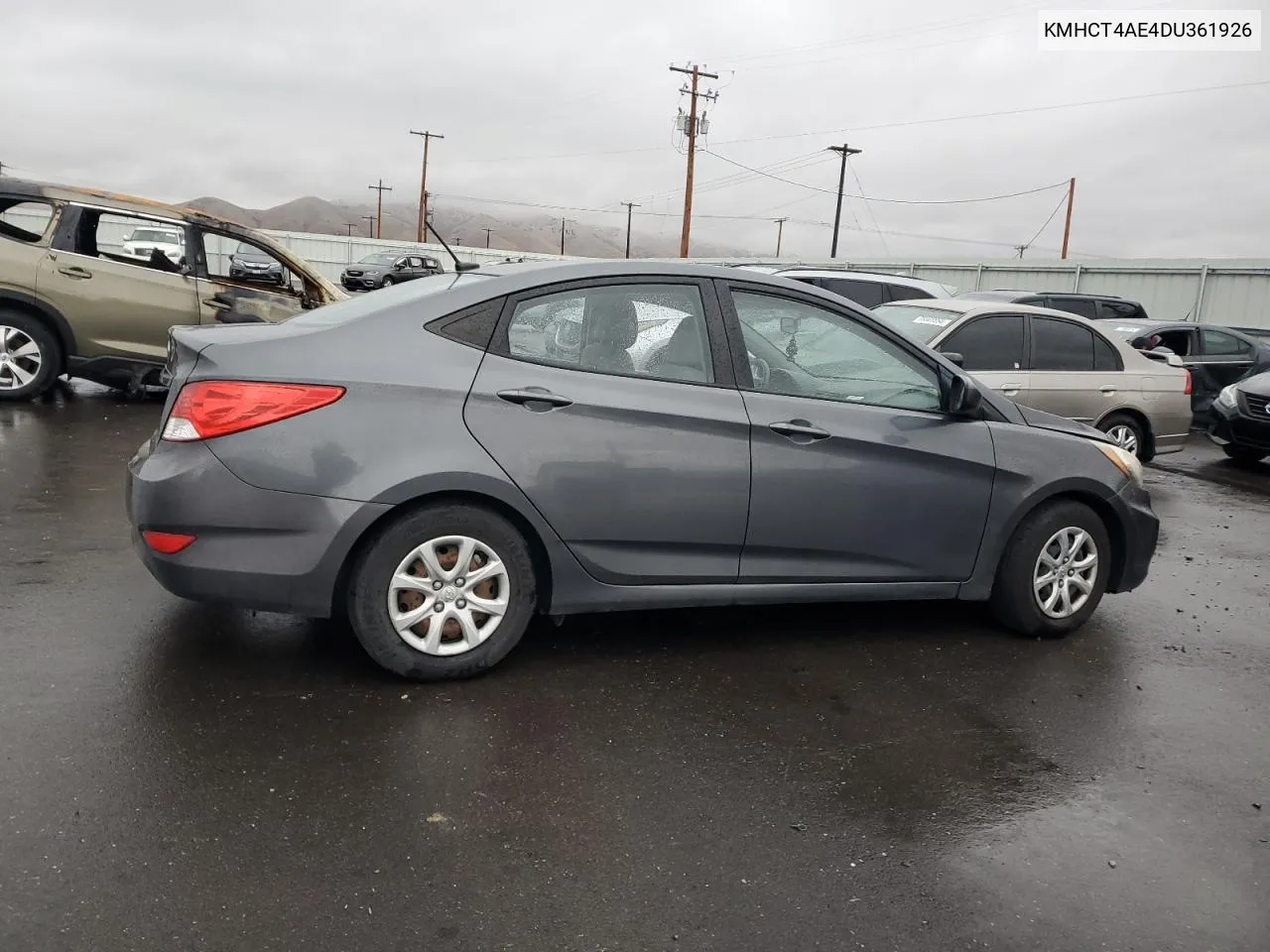 2013 Hyundai Accent Gls VIN: KMHCT4AE4DU361926 Lot: 77931664