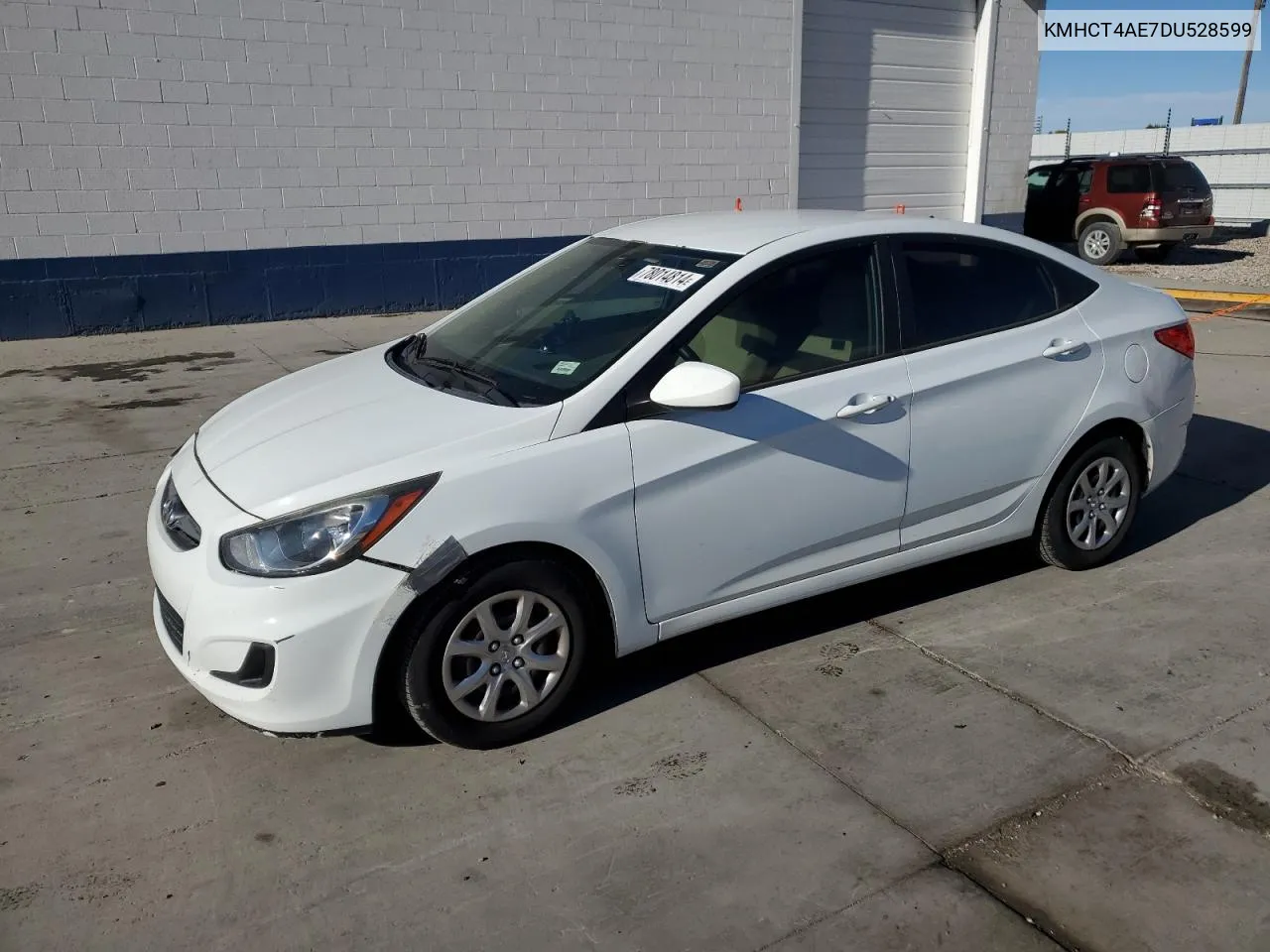 2013 Hyundai Accent Gls VIN: KMHCT4AE7DU528599 Lot: 78014814