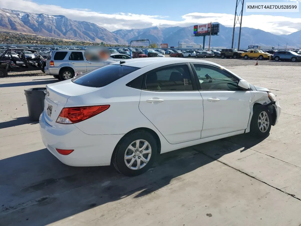 2013 Hyundai Accent Gls VIN: KMHCT4AE7DU528599 Lot: 78014814