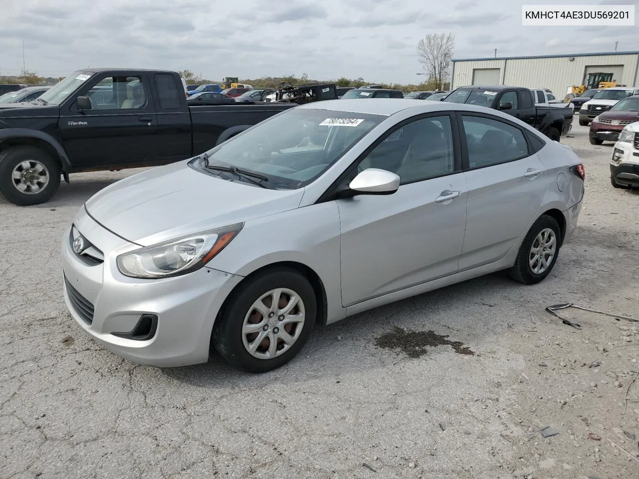 2013 Hyundai Accent Gls VIN: KMHCT4AE3DU569201 Lot: 78073264