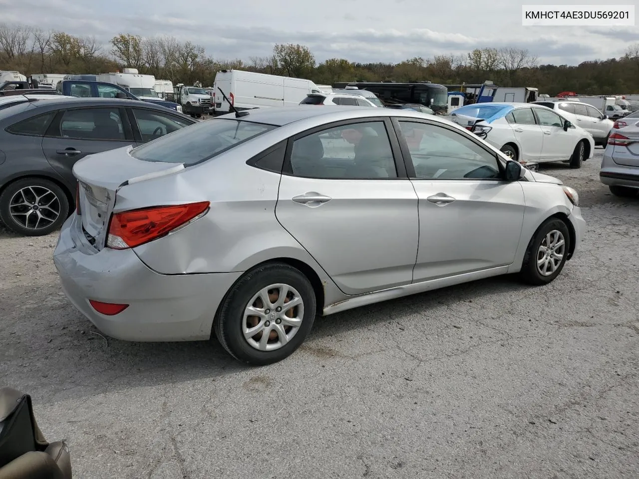 2013 Hyundai Accent Gls VIN: KMHCT4AE3DU569201 Lot: 78073264