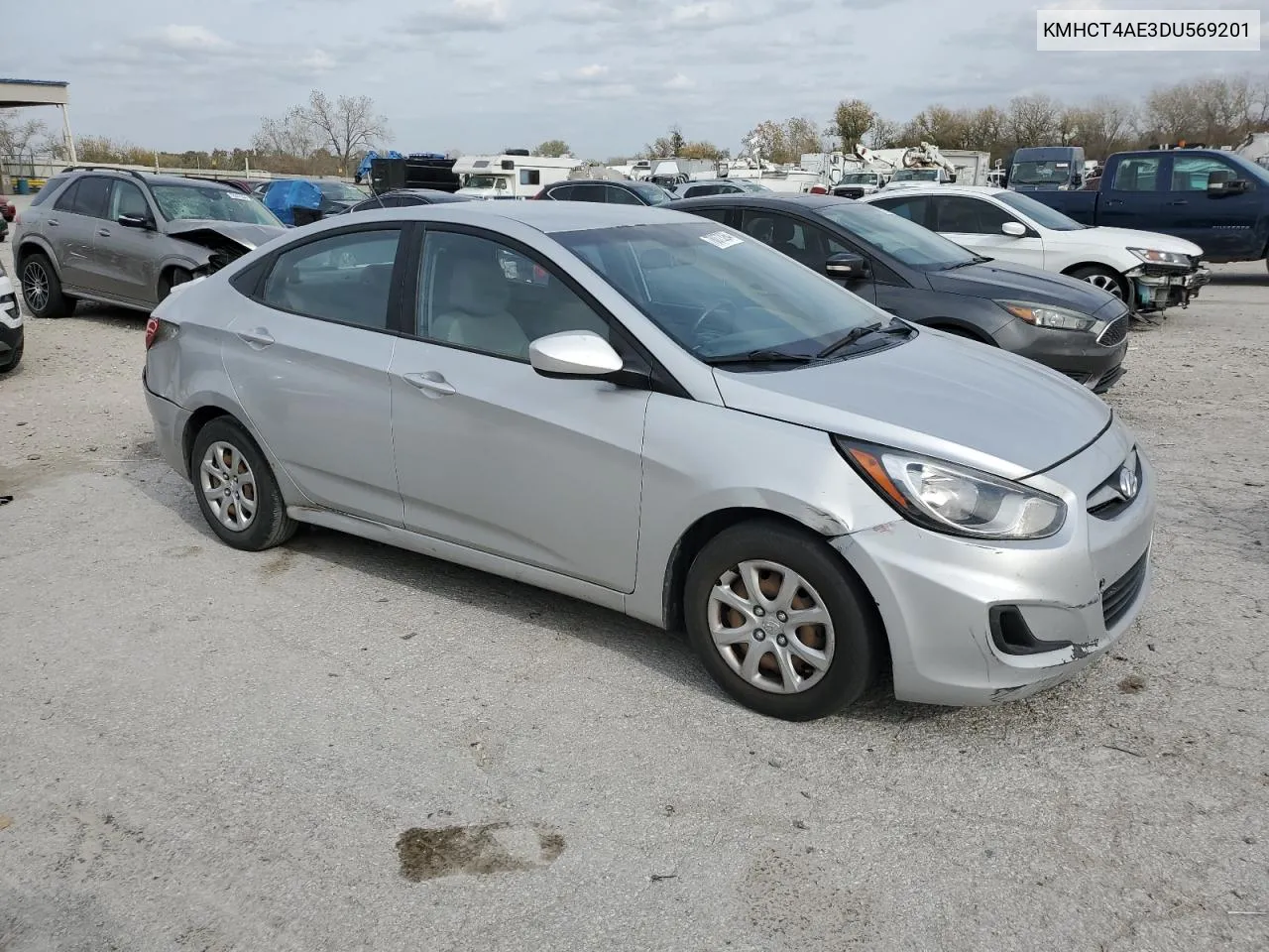 2013 Hyundai Accent Gls VIN: KMHCT4AE3DU569201 Lot: 78073264