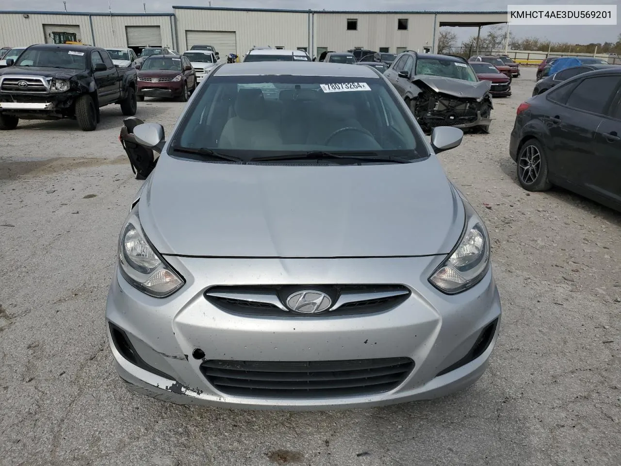 2013 Hyundai Accent Gls VIN: KMHCT4AE3DU569201 Lot: 78073264