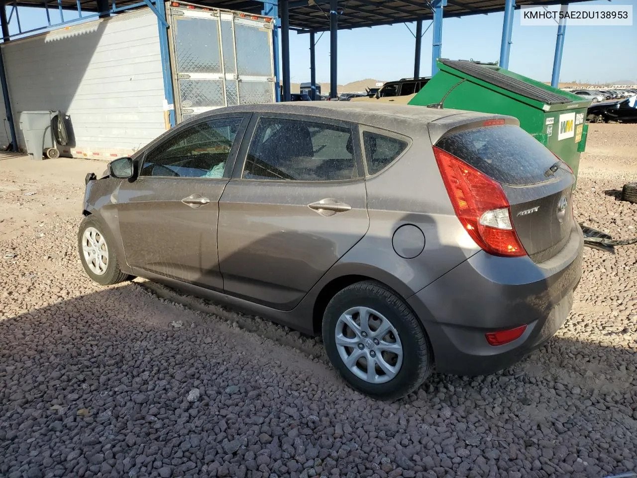 2013 Hyundai Accent Gls VIN: KMHCT5AE2DU138953 Lot: 78225554