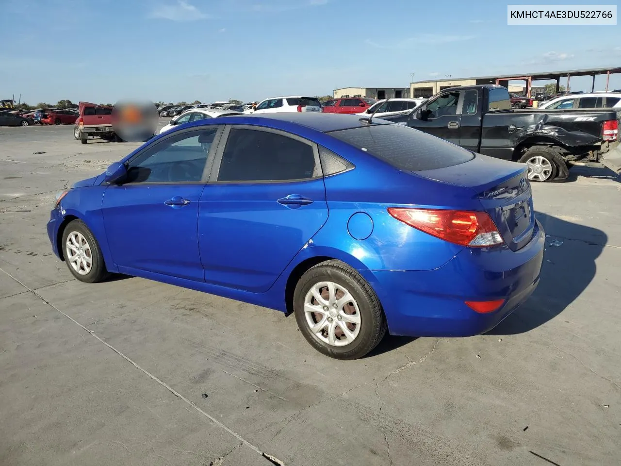 2013 Hyundai Accent Gls VIN: KMHCT4AE3DU522766 Lot: 78247734