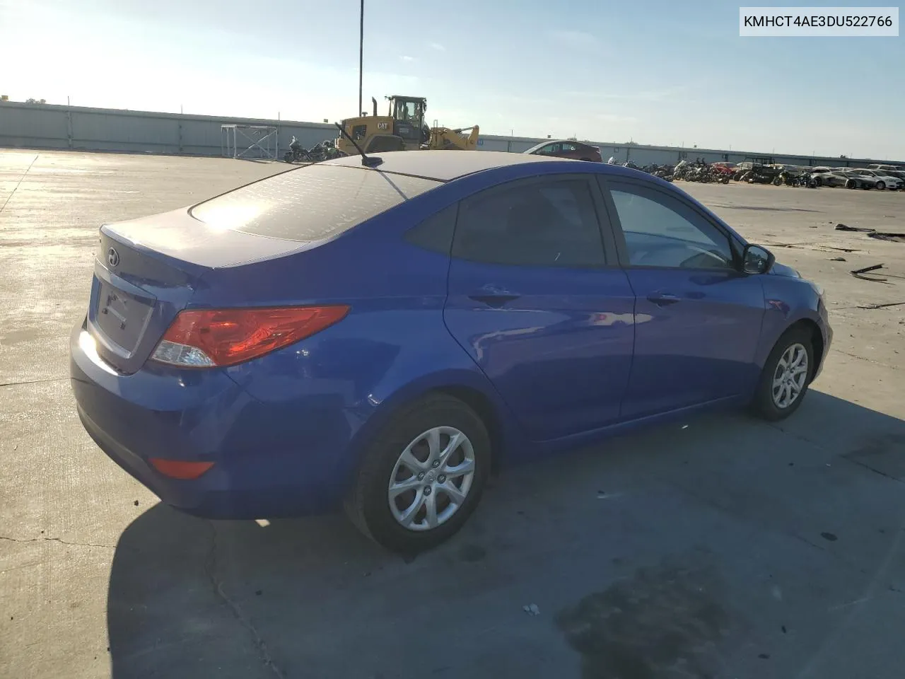 2013 Hyundai Accent Gls VIN: KMHCT4AE3DU522766 Lot: 78247734