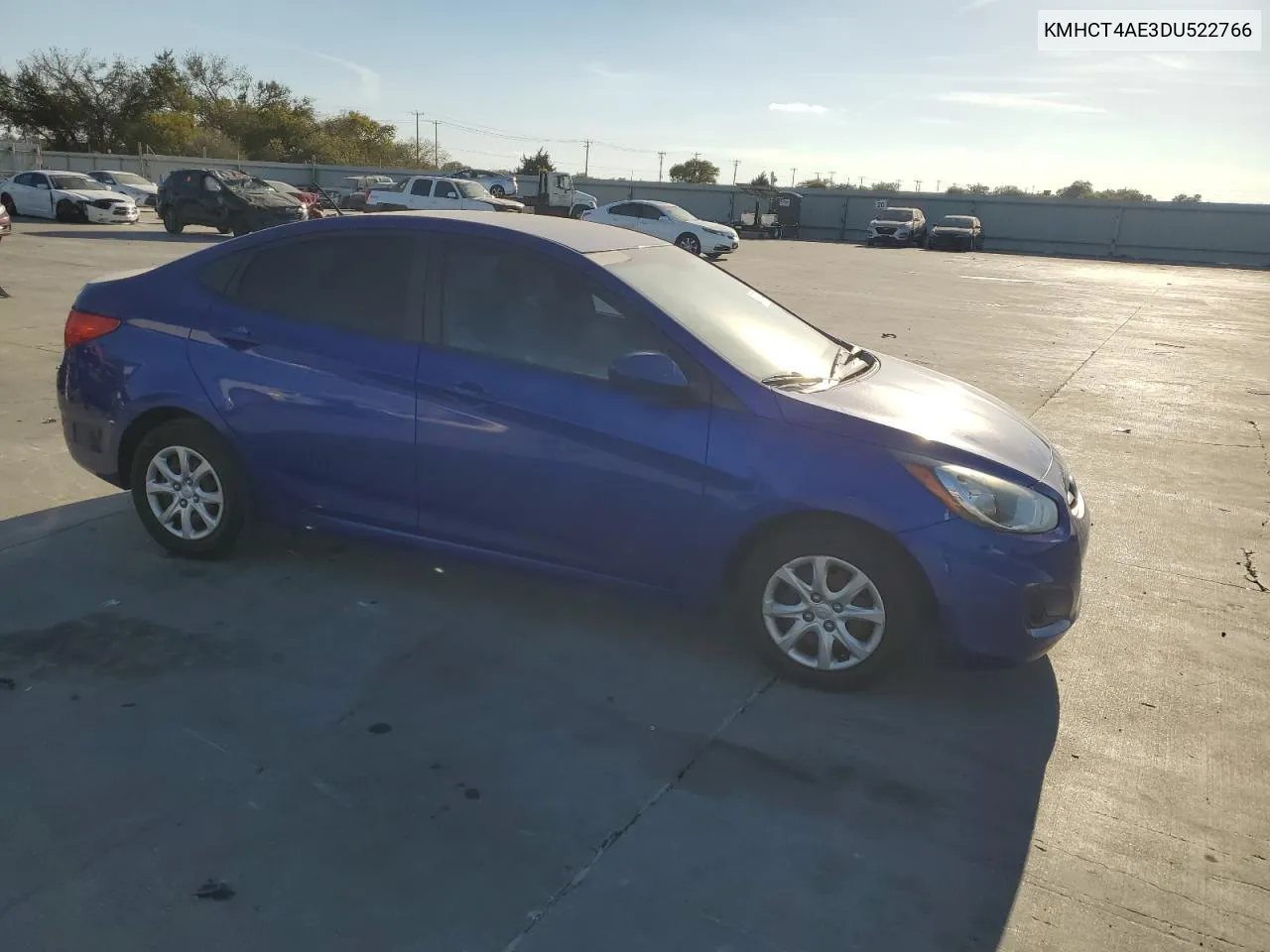 2013 Hyundai Accent Gls VIN: KMHCT4AE3DU522766 Lot: 78247734