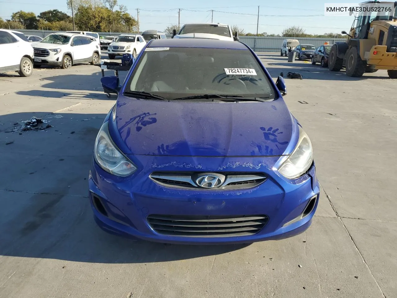 2013 Hyundai Accent Gls VIN: KMHCT4AE3DU522766 Lot: 78247734