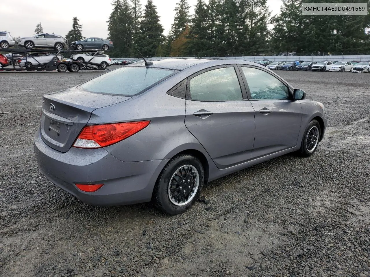 2013 Hyundai Accent Gls VIN: KMHCT4AE9DU491569 Lot: 78381474