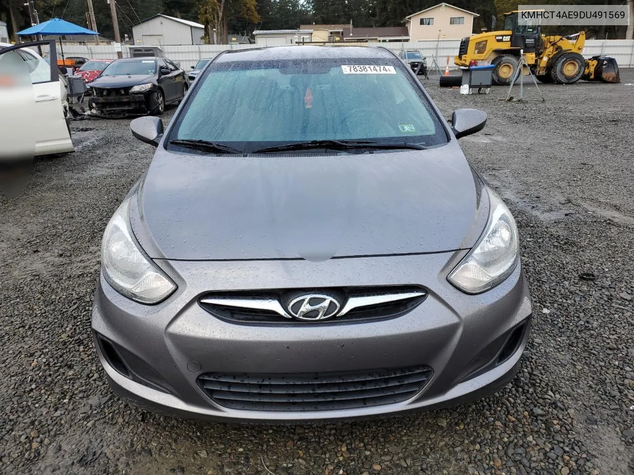 2013 Hyundai Accent Gls VIN: KMHCT4AE9DU491569 Lot: 78381474