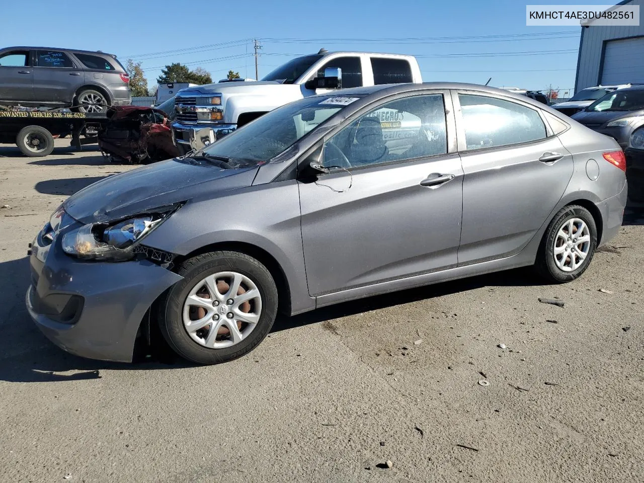 2013 Hyundai Accent Gls VIN: KMHCT4AE3DU482561 Lot: 78494474