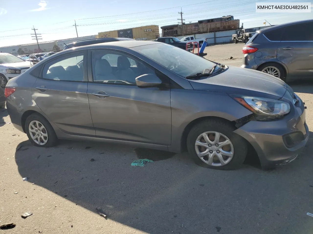 2013 Hyundai Accent Gls VIN: KMHCT4AE3DU482561 Lot: 78494474