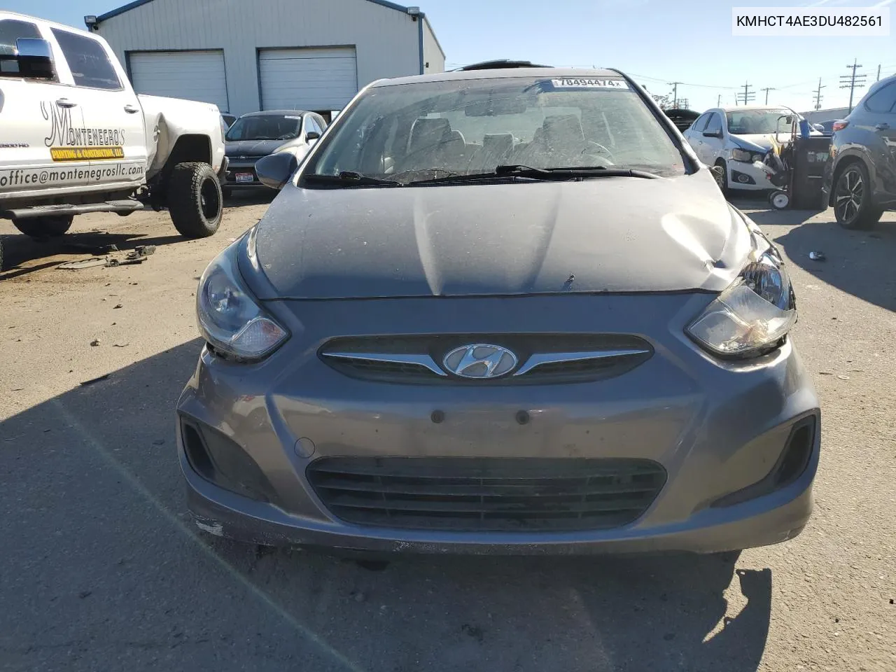 2013 Hyundai Accent Gls VIN: KMHCT4AE3DU482561 Lot: 78494474