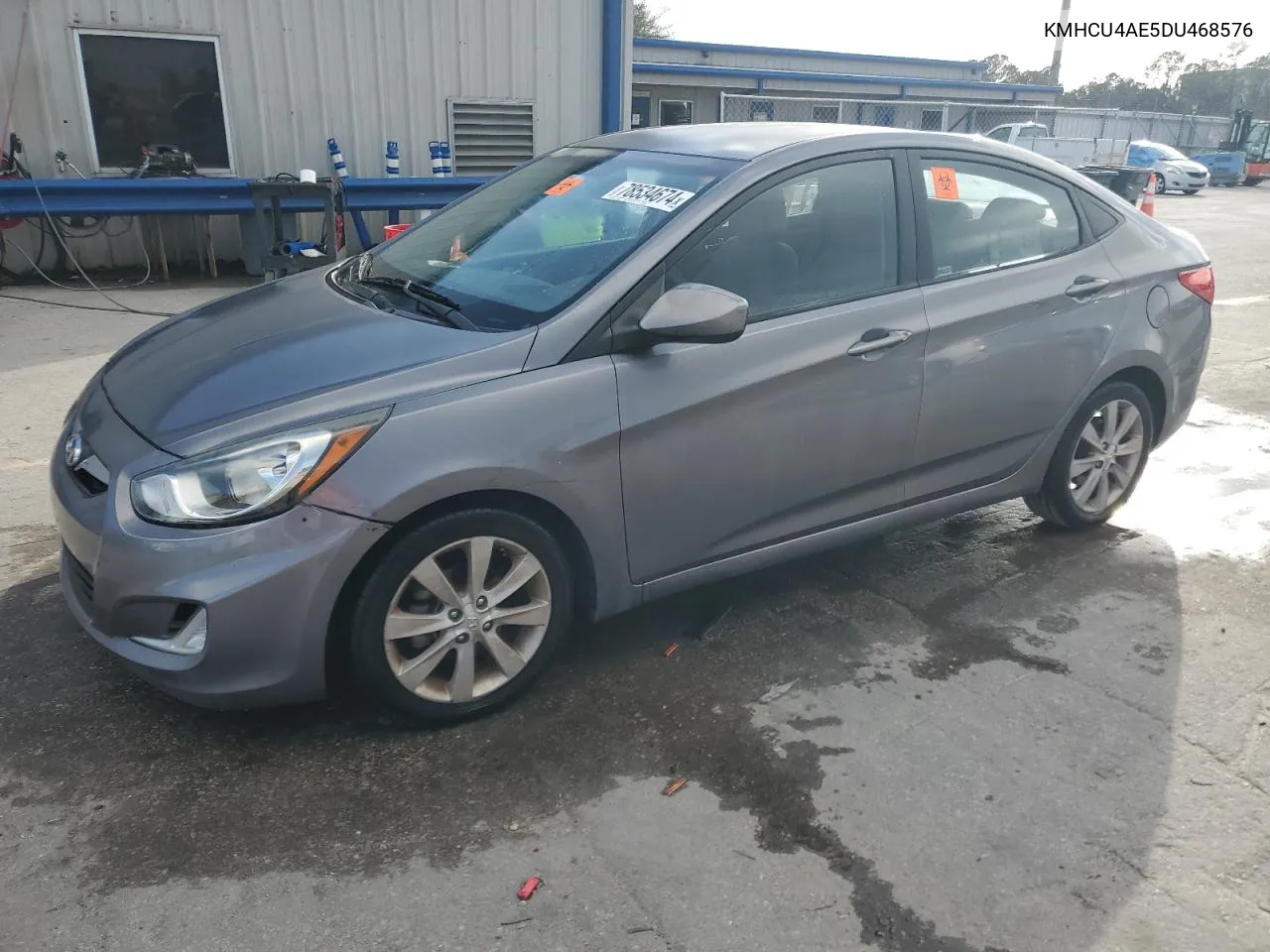 2013 Hyundai Accent Gls VIN: KMHCU4AE5DU468576 Lot: 78534674