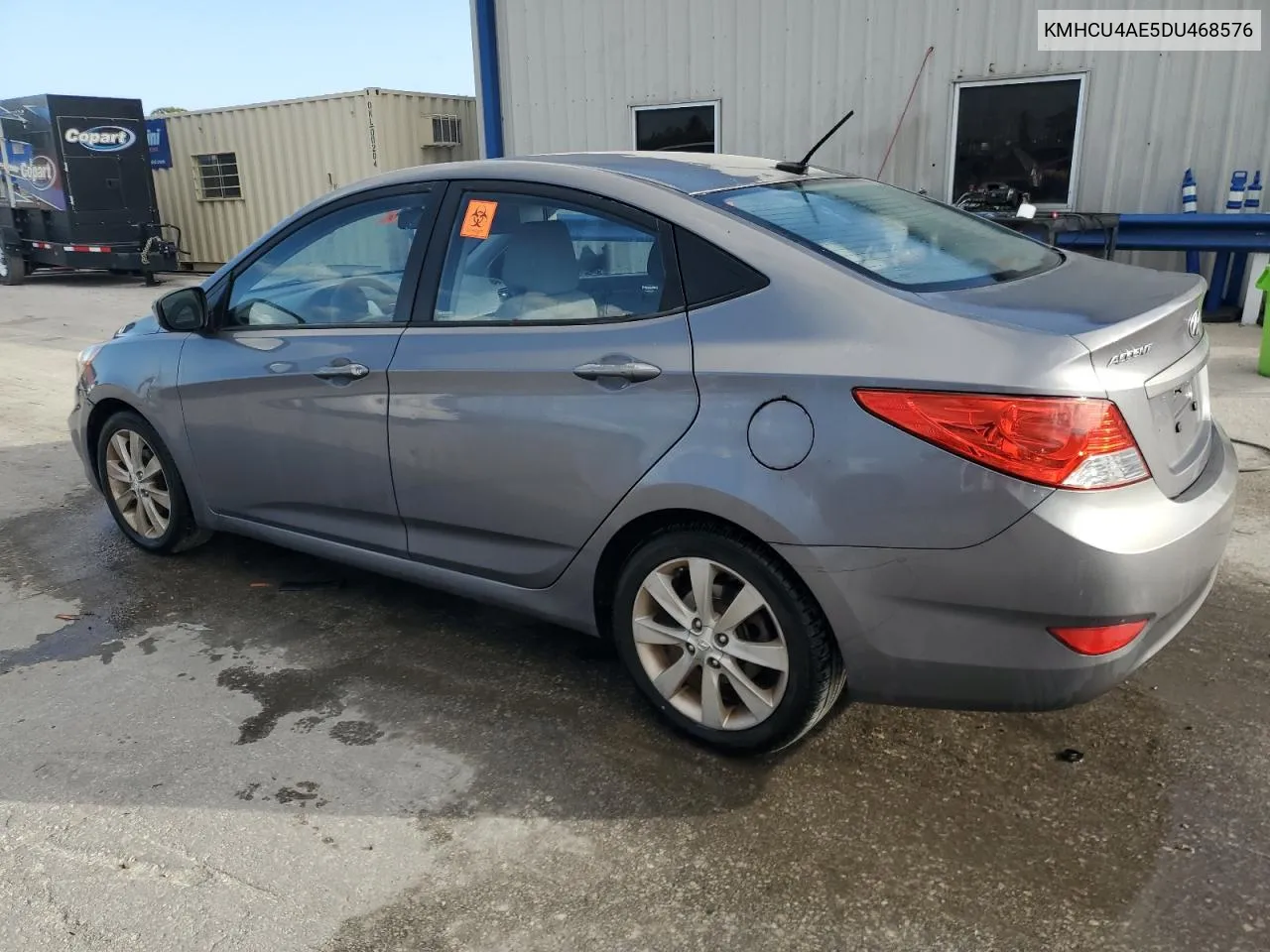 2013 Hyundai Accent Gls VIN: KMHCU4AE5DU468576 Lot: 78534674