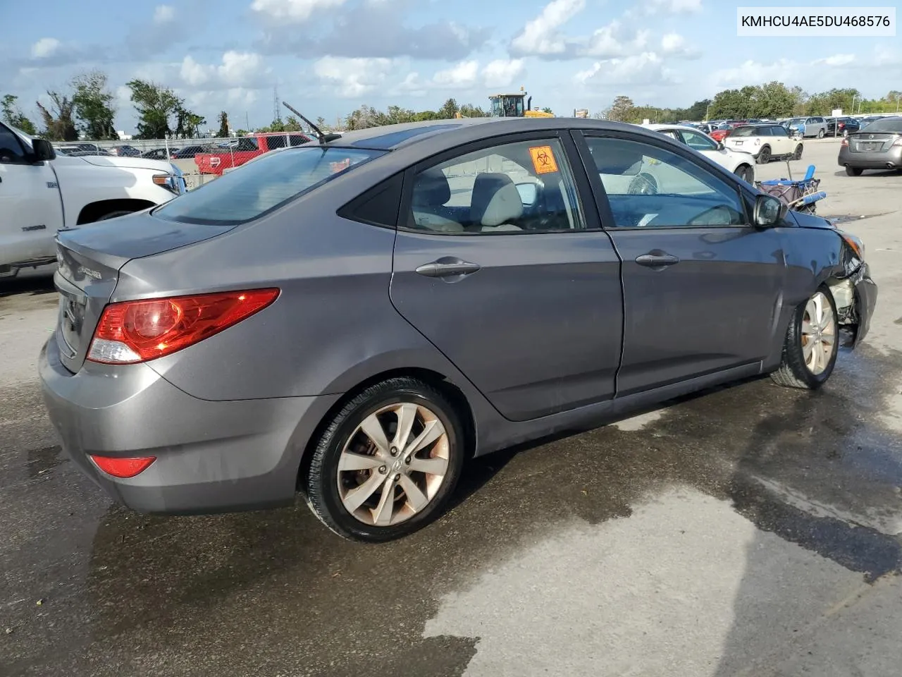 2013 Hyundai Accent Gls VIN: KMHCU4AE5DU468576 Lot: 78534674