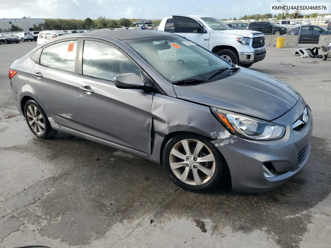 2013 Hyundai Accent Gls VIN: KMHCU4AE5DU468576 Lot: 78534674