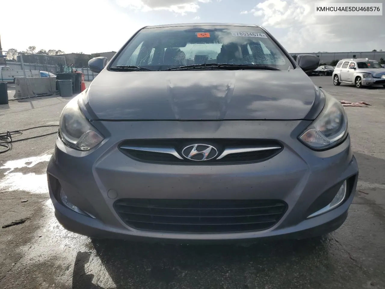 2013 Hyundai Accent Gls VIN: KMHCU4AE5DU468576 Lot: 78534674