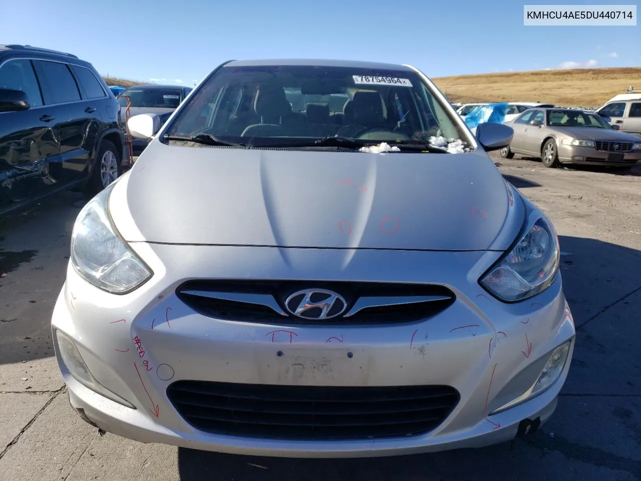 2013 Hyundai Accent Gls VIN: KMHCU4AE5DU440714 Lot: 78754964