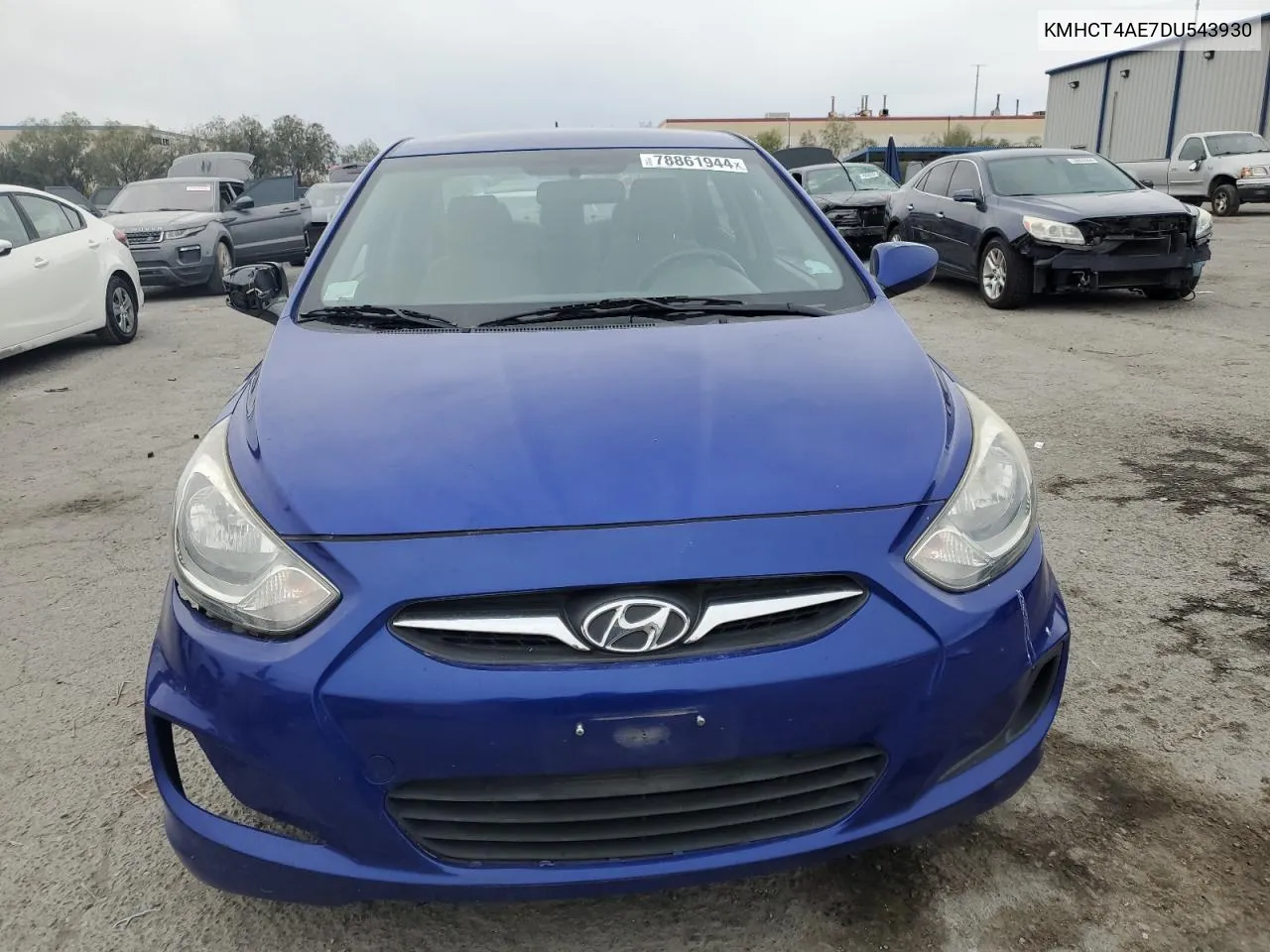 2013 Hyundai Accent Gls VIN: KMHCT4AE7DU543930 Lot: 78861944