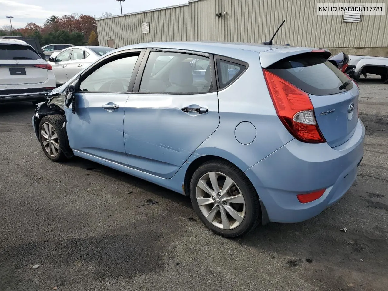 2013 Hyundai Accent Gls VIN: KMHCU5AE8DU117781 Lot: 78880864