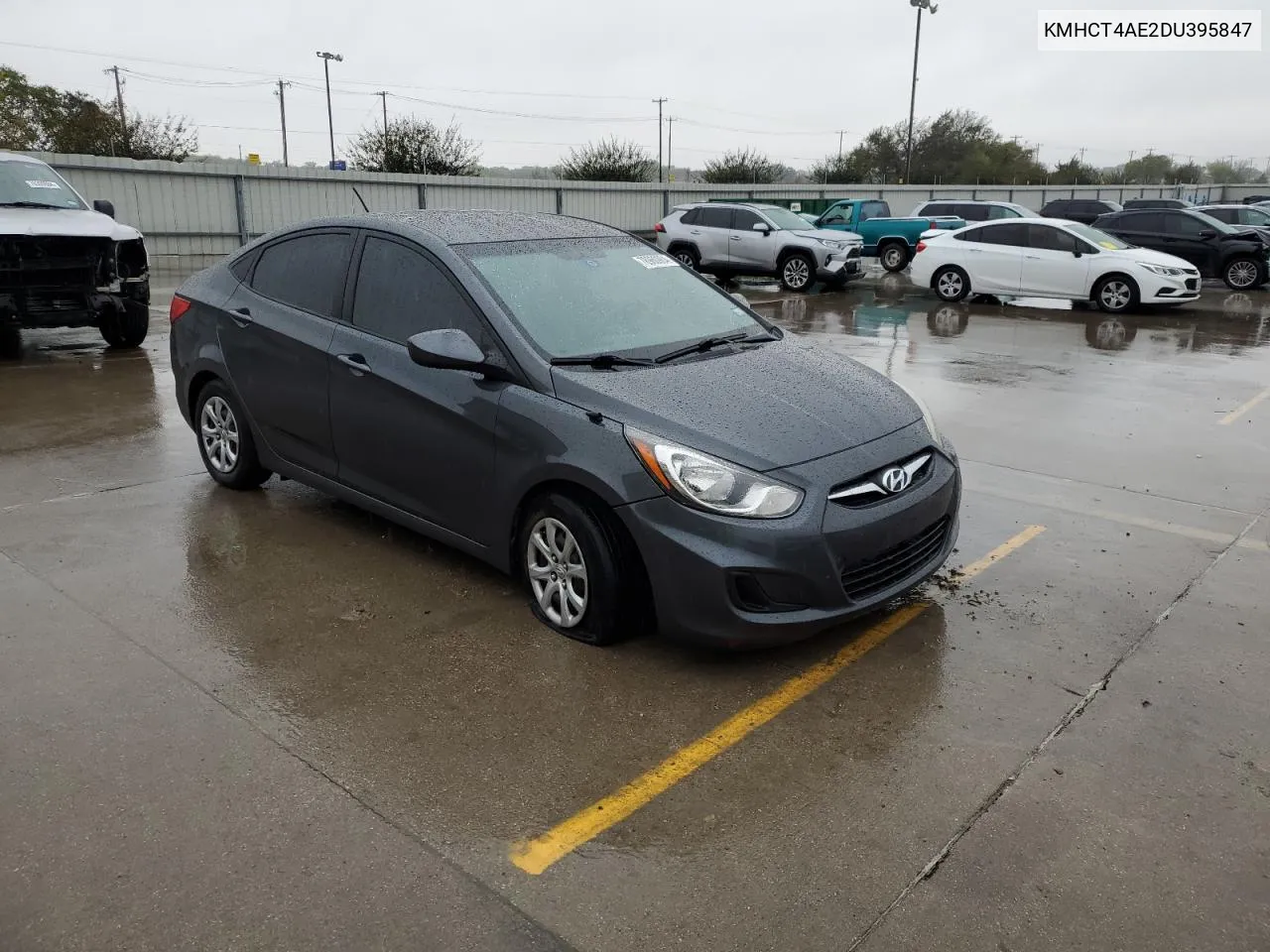 2013 Hyundai Accent Gls VIN: KMHCT4AE2DU395847 Lot: 78960984