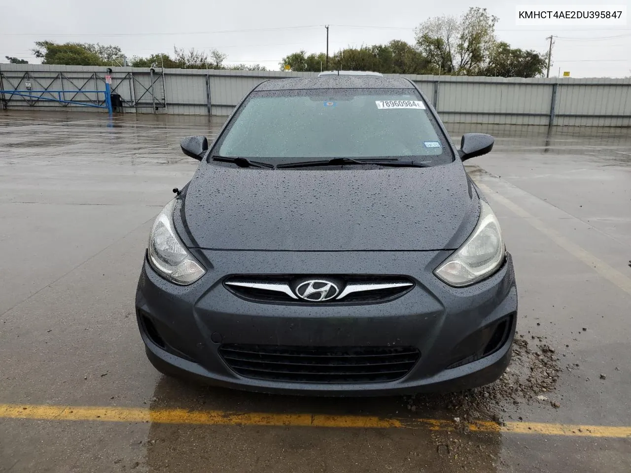 2013 Hyundai Accent Gls VIN: KMHCT4AE2DU395847 Lot: 78960984