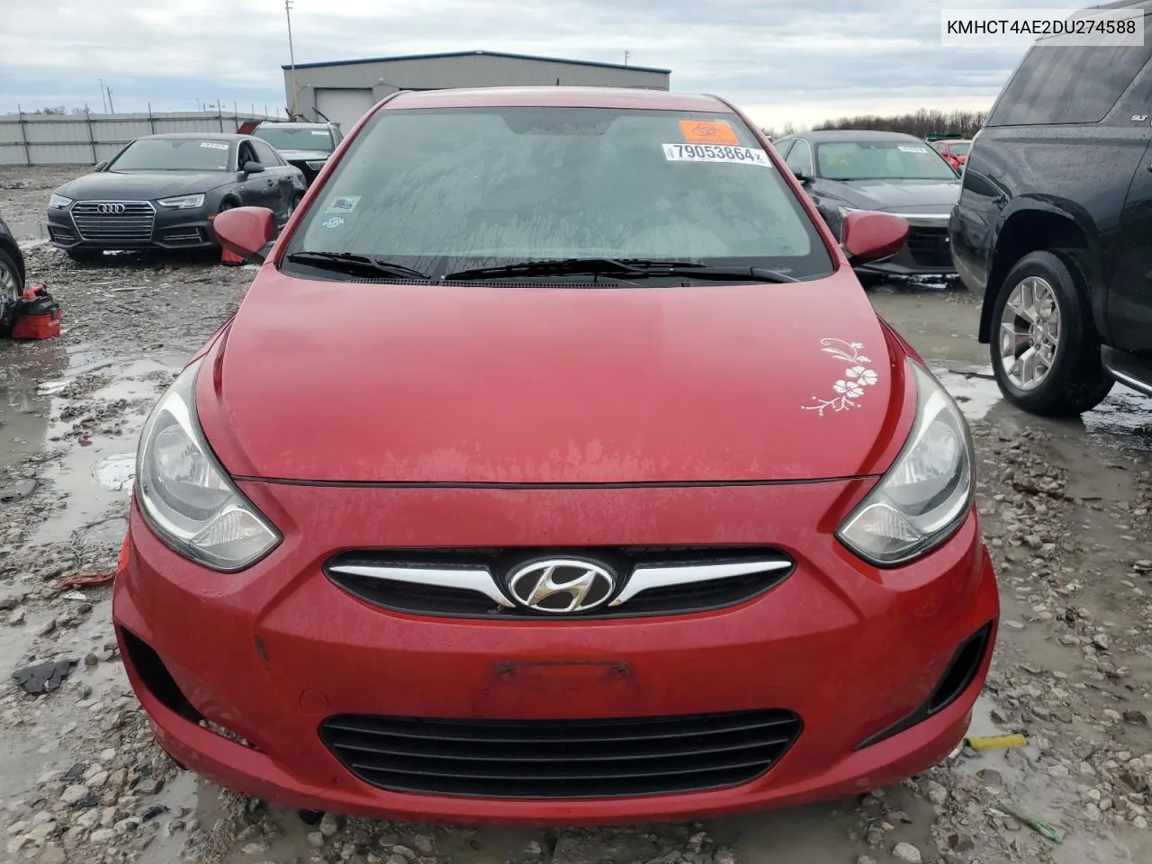 2013 Hyundai Accent Gls VIN: KMHCT4AE2DU274588 Lot: 79053864