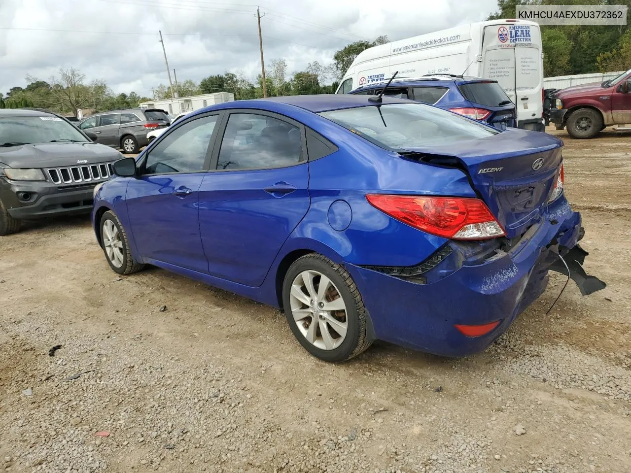 2013 Hyundai Accent Gls VIN: KMHCU4AEXDU372362 Lot: 80061534