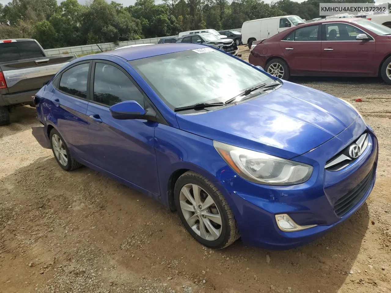 2013 Hyundai Accent Gls VIN: KMHCU4AEXDU372362 Lot: 80061534