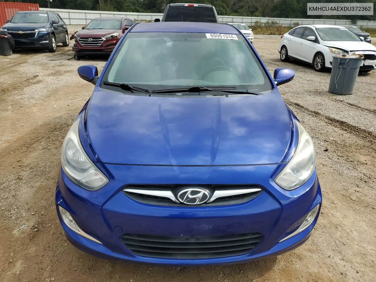 2013 Hyundai Accent Gls VIN: KMHCU4AEXDU372362 Lot: 80061534