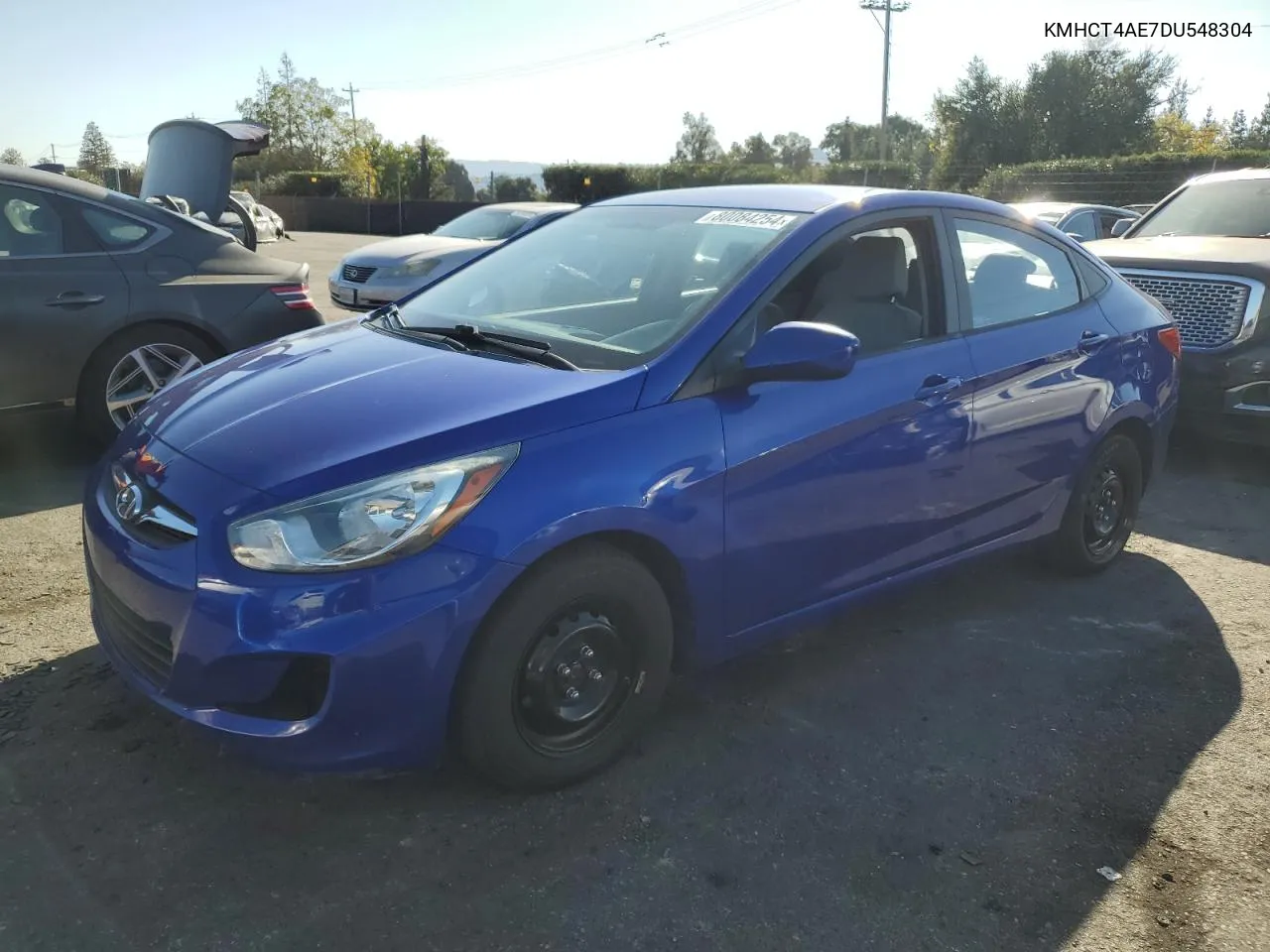 2013 Hyundai Accent Gls VIN: KMHCT4AE7DU548304 Lot: 80084254