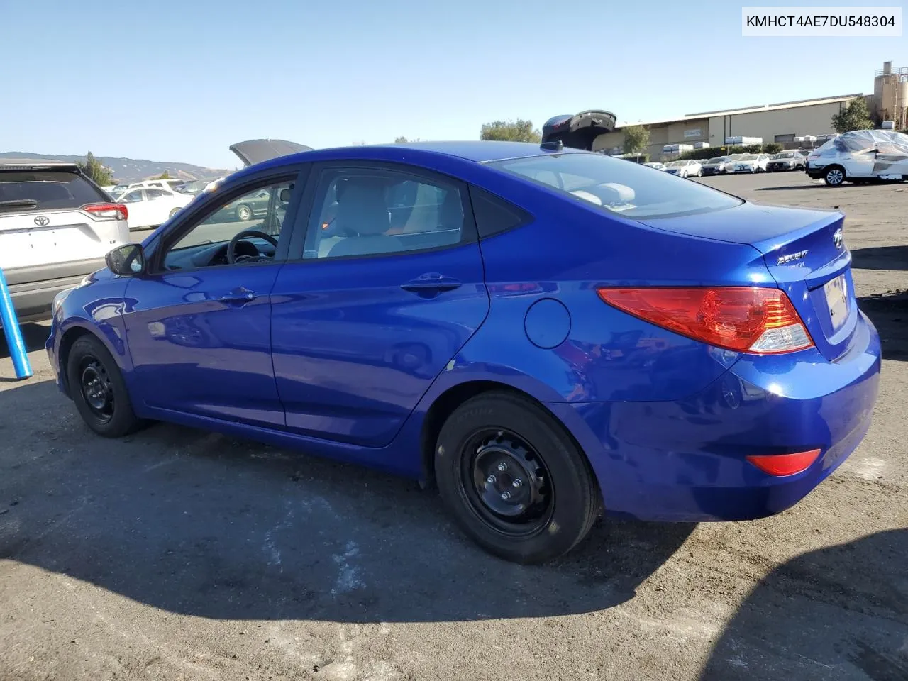 2013 Hyundai Accent Gls VIN: KMHCT4AE7DU548304 Lot: 80084254