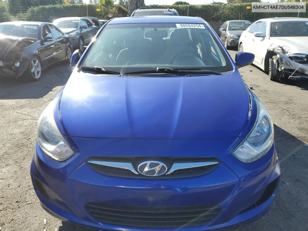 2013 Hyundai Accent Gls VIN: KMHCT4AE7DU548304 Lot: 80084254