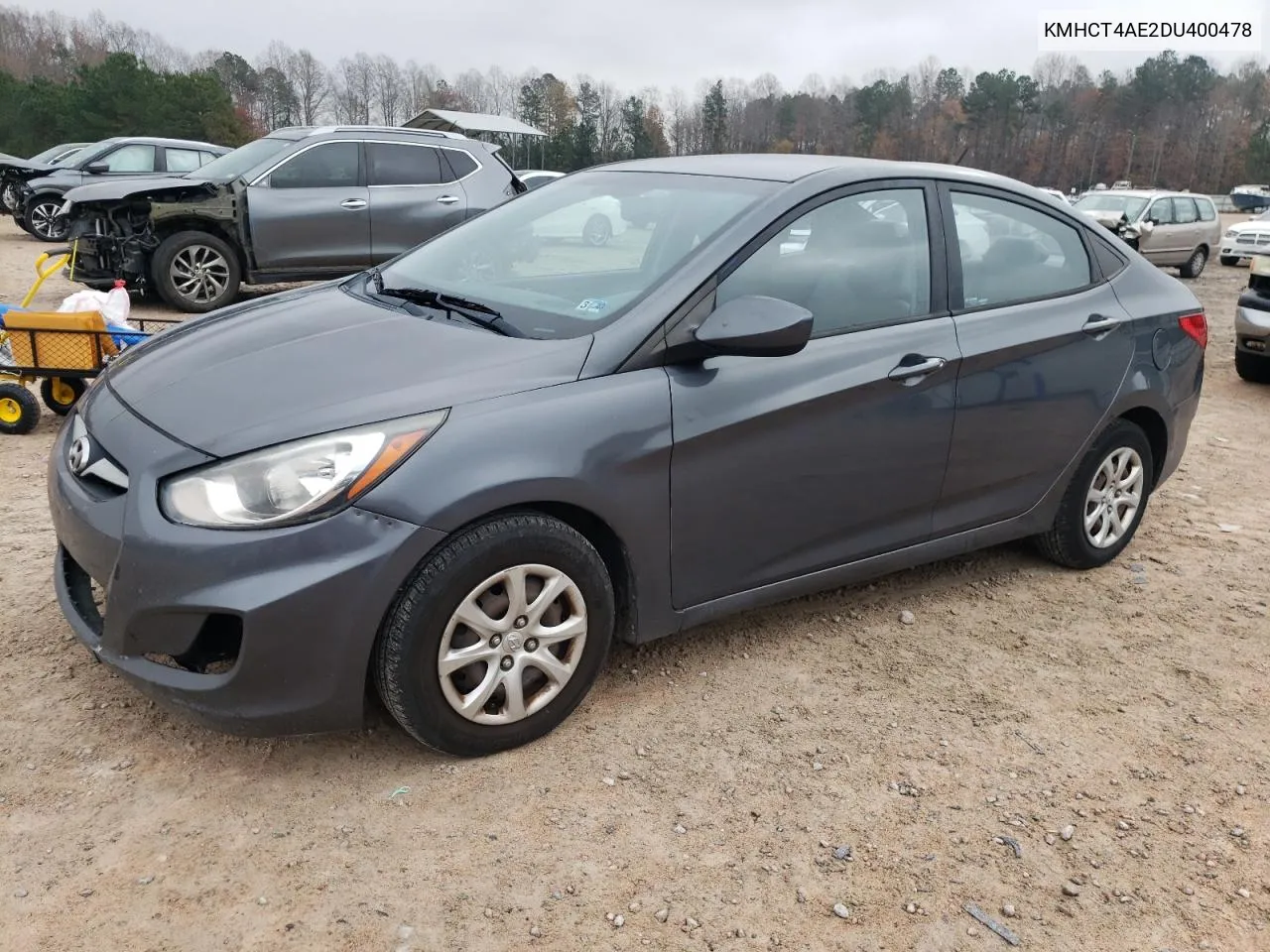 2013 Hyundai Accent Gls VIN: KMHCT4AE2DU400478 Lot: 80780554