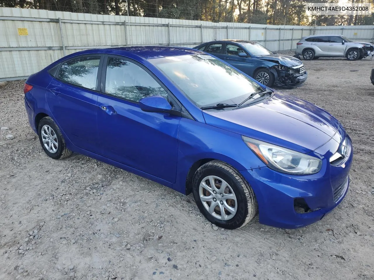 2013 Hyundai Accent Gls VIN: KMHCT4AE9D4352008 Lot: 80873144