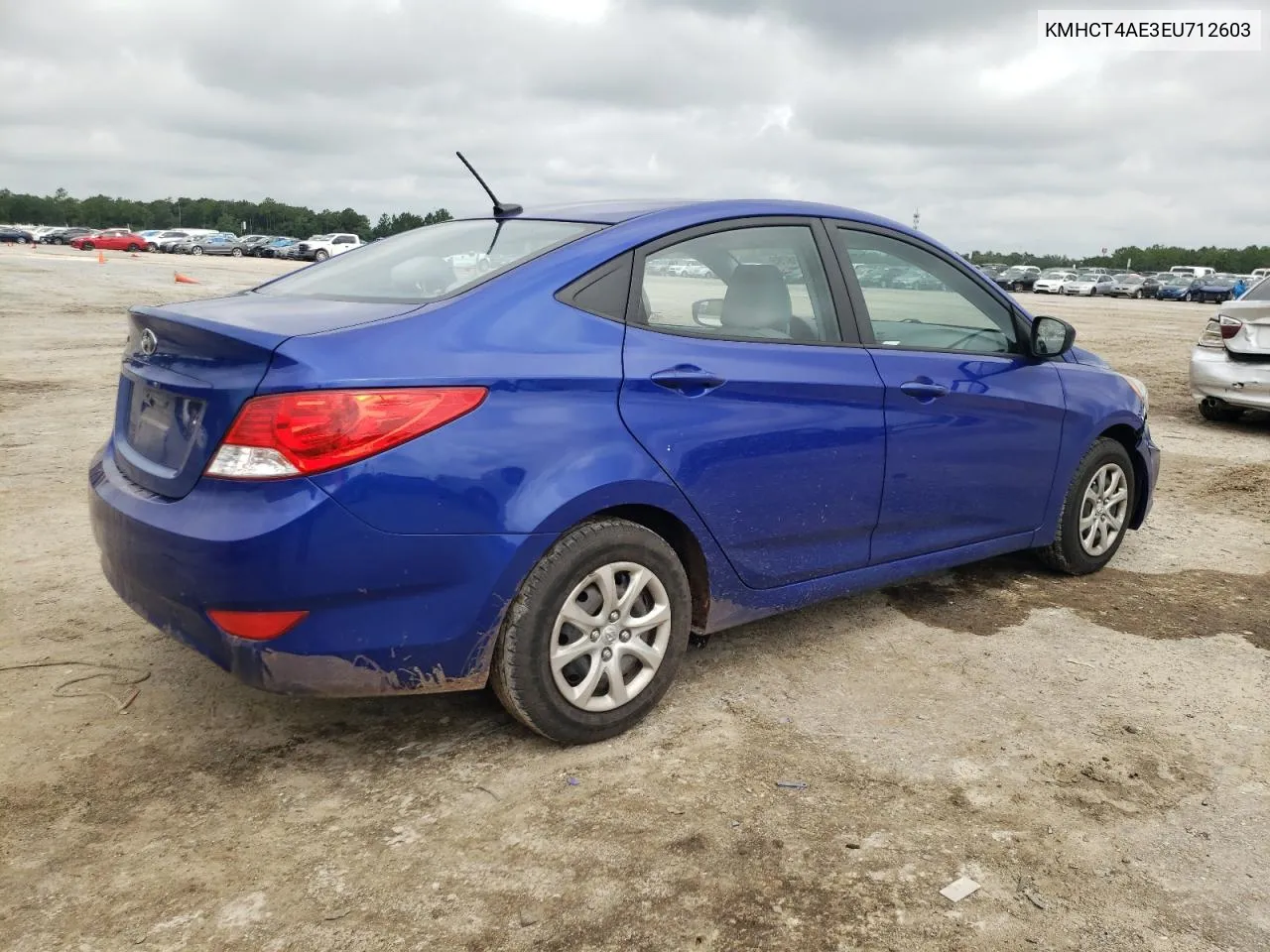 2014 Hyundai Accent Gls VIN: KMHCT4AE3EU712603 Lot: 55681554