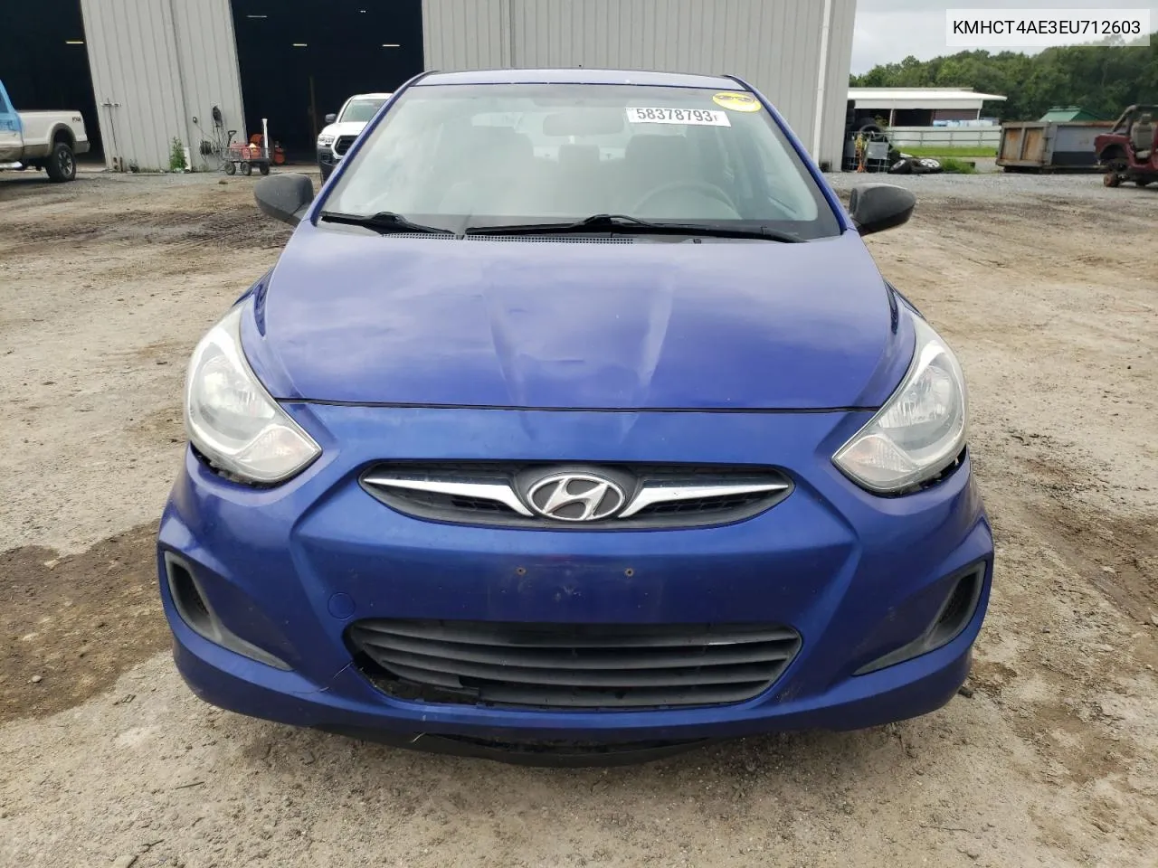 2014 Hyundai Accent Gls VIN: KMHCT4AE3EU712603 Lot: 55681554