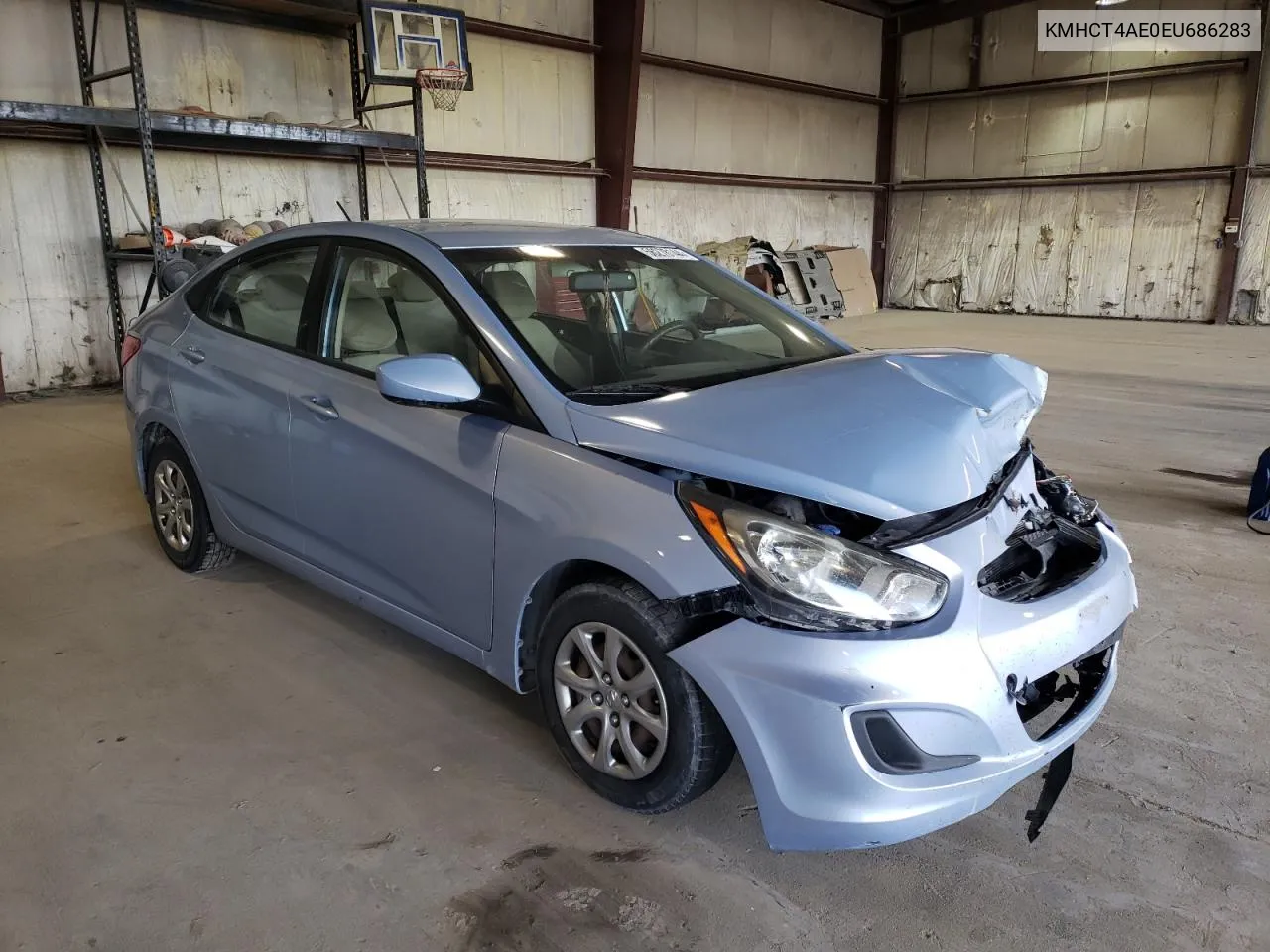 2014 Hyundai Accent Gls VIN: KMHCT4AE0EU686283 Lot: 56278144