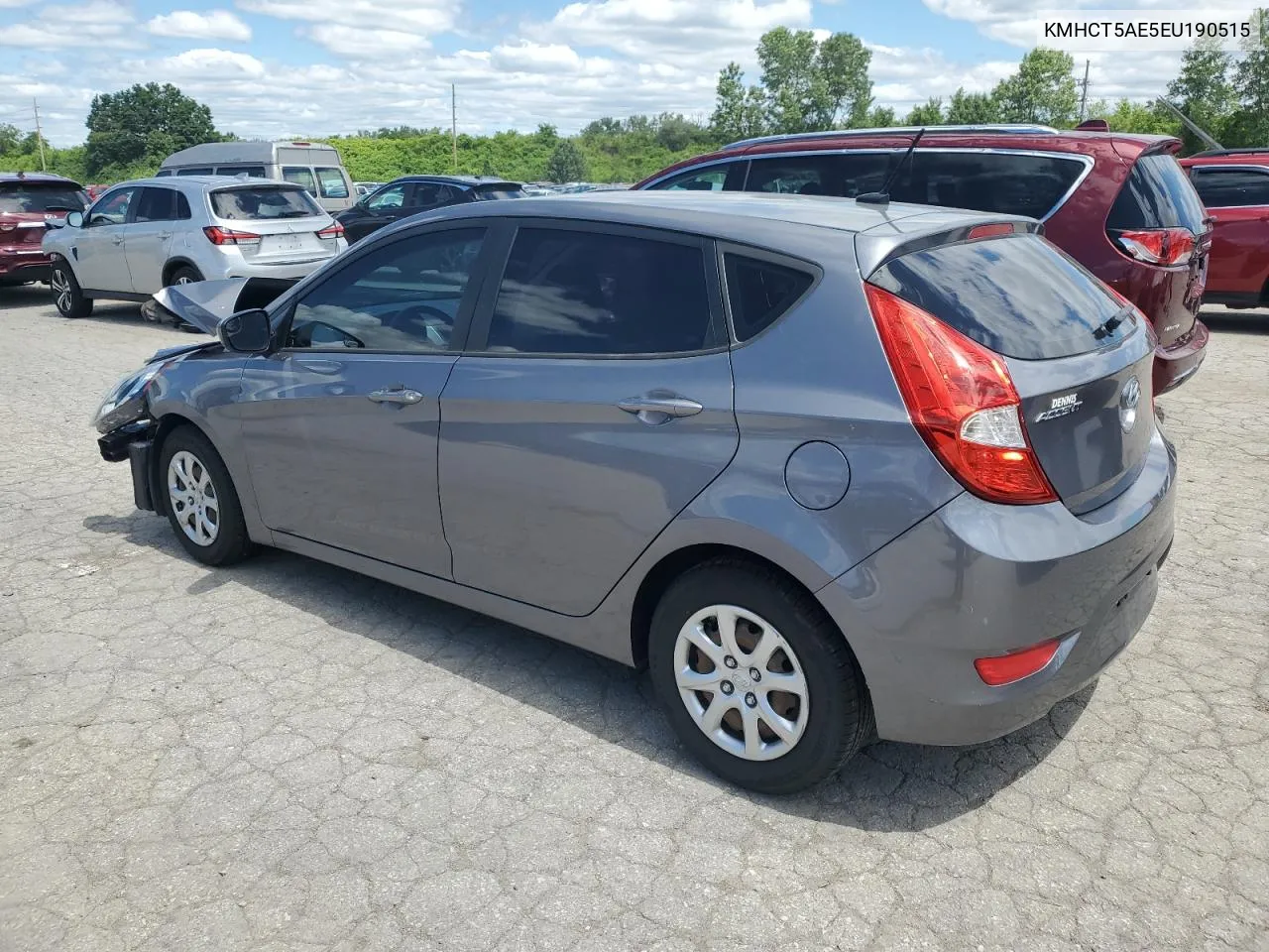 2014 Hyundai Accent Gls VIN: KMHCT5AE5EU190515 Lot: 58285214